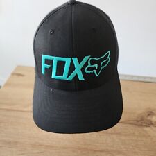 FOX Men's Size L / XL Draper Flex Fit Hat Black Blue NEW