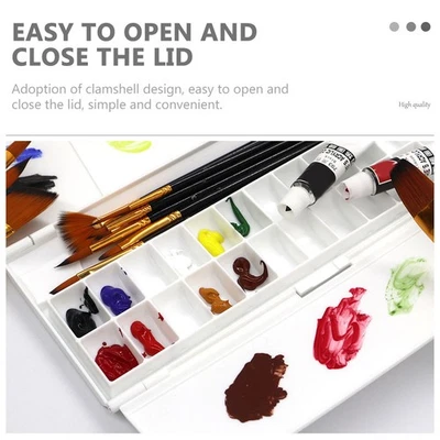  Watercolor Box Travel Palette Portable Paint Tray Mixing Tool for Paints - Image 1 of 4