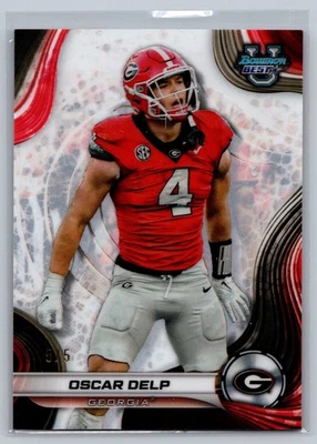 2024 Bowman's Best University - Oscar Delp #27 White Refractor /5 (RC) - Image 1 of 2