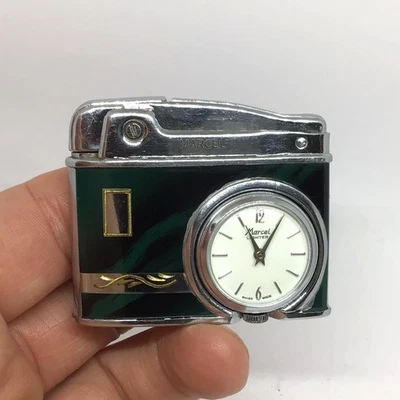 Briquet essence automatic montre Marcel - WATCH SWISS MADE - vintage lighter - Photo 1/4