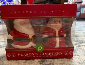 Salz & Pfefferstreuer Publix Santa & Mrs Claus Keramik Limited Edition - Bild 1 von 3
