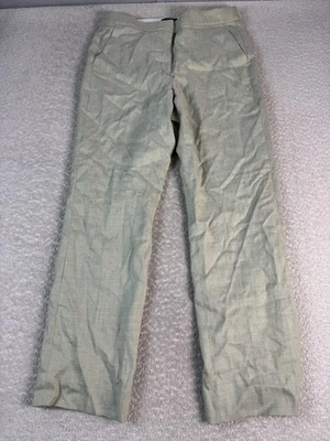 J Crew Pants Womens 12 Tall Sage Green Kate Linen Blend Lined Trousers Workwear - Image 1 of 4