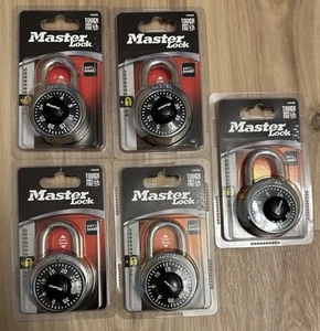 MASTER LOCK Padlock 1500D Preset Combination Lock Anti-Shim - LOT OF 5 - Picture 1 of 3