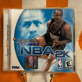 NBA 2K Sega Dreamcast 1999 Allen Iverson Cover Complete w/ Case & Manual