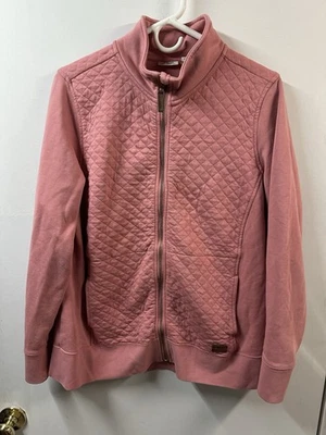 Chaqueta LL Bean Para Mujer L Rosa Calce Regular Acolchada Exterior Cremallera Completa Senderismo Foto 1 de 4