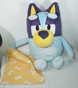 Bluey Sleepytime Bluey 13" Talking Soft Toy Plush With Blanket Bedtime Moose - Picture 1 of 7
