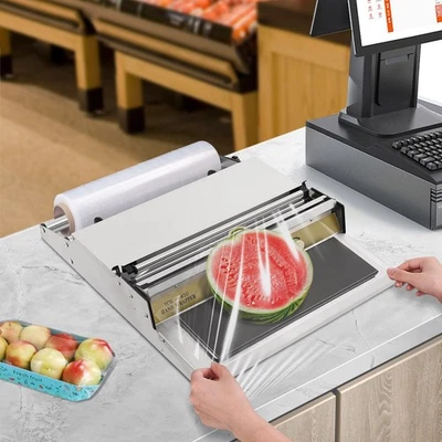 Hand Wrapping Machine 450mm Width Film Wrapper For Food Packaging In Shops 110V - Image 1 of 4