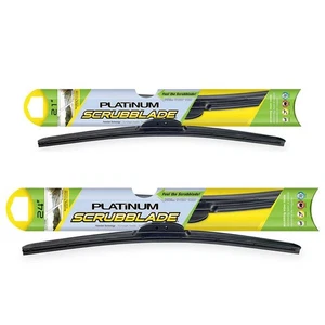 Scrubblade Platinum Wiper Blade Set For BMW 525i Porsche Panamera Audi Q3 - Picture 1 of 4