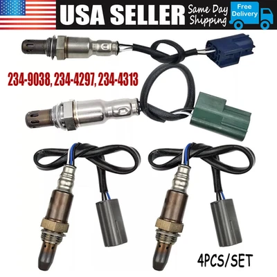 4PCS Oxygen Sensor Up+Down For 2008-2010 Nissan Pathfinder Frontier Xterra 4.0L - Image 1 of 4
