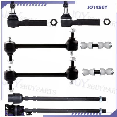 8x Front For Buick Century/Allure Chevy Impala Limited V6 Tie Rod Ends Sway Bars - Imagem 1 de 4
