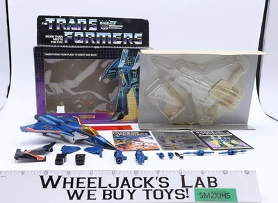 Thundercracker COMPLETE W/BOX & INSERT G1 Transformers UNUSED STICKERS NM - Image 1 of 4