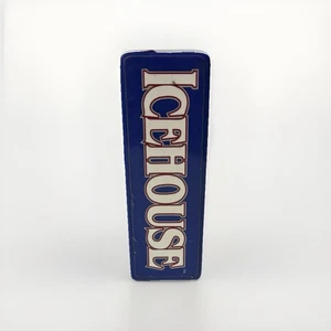 Icehouse Bier Zapfhahn Griff 3-seitig Dreieck blau weiß 5" - Bild 1 von 2