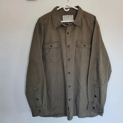 Legendary Hunting Outfitters Mens Tough Buck Brown Cotton  Canvas Shirt XLARGE - Image 1 of 3