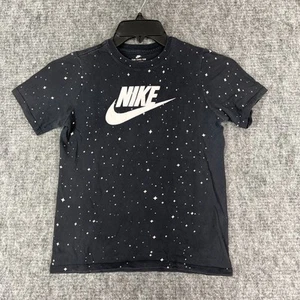 Nike Shirt Boys Medium All Over Print Athletic Cut Worn Casual Short-sleeve - Picture 1 of 8