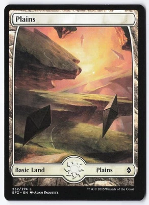 Plains () - Full Art L Battle for Zendikar 252 LP - Image 1 of 2