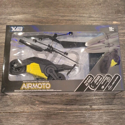 REMOTE CONTROL MOTORCYCLE AIRMOTO FLYS UP TO 32 FEET AGES 10+ FLY & DRIVE NEW - Image 1 of 2