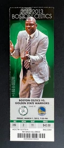 Boleto de los Golden State Warriors vs Boston Celtics 2013 3/1/13 Steph Curry 25pt - Imagen 1 de 1