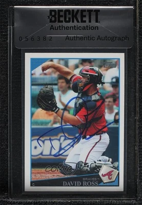BAS 2009 Topps Update David Ross #UH59 Seal of Authenticity Auto - Image 1 of 2