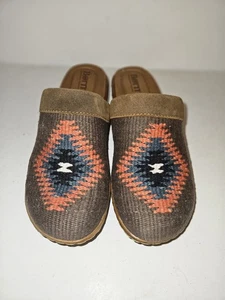 Sundance Catalog Born Bailie Clog Shoes Sz 39/8 Southwestern Cowichan Blanket - Picture 1 of 5