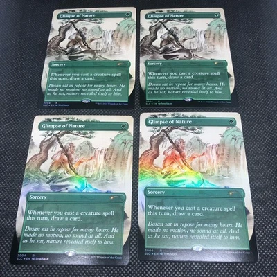 Glimpses of Nature Foil Japanese Version 4 Pieces 30th Anniversary MTG - Image 1 of 2