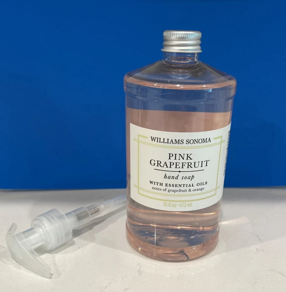 WILLIAMS SONOMA Pink Grapefruit Hand Soap 16 oz. with Pump NEW - Image 1 of 1