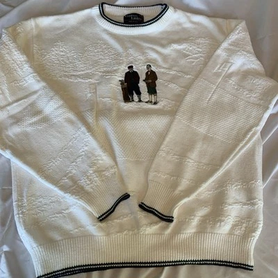 Suéter de golf grande de colección Cypress Links para hombre hecho en EE. UU. 100 % algodón bordado Foto 1 de 4
