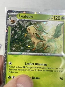 Leafeon 005/131 Cosmos Holo 2 Swirl Prismatic Evolutions Costco 8-Pack Promo NM - Picture 1 of 3