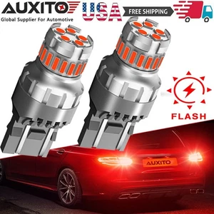 2X 7440 7443 T20 Rojo 23-LED Flash Estroboscópico Intermitente Freno Luz Trasera/Bombillas de Estacionamiento - Imagen 1 de 12
