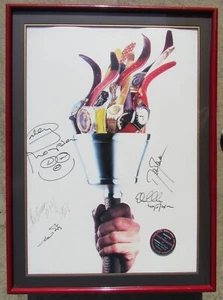 Reloj Swatch 1996 Firmado Póster Olímpico 5 Firmas Atletas Olímpicos Mark Spitz - Imagen 1 de 12