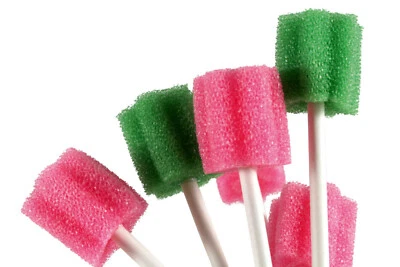 AMPRI MED-COMFORT Top-Comfort Mundpflegestäbchen Reinigungsstäbchen mit Schaumstoffkopf 250 Stück