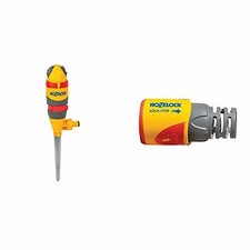 Hozelock Round Sprinkler Pro 314m² & AquaStop Connector PLUS (12.5mm & 15mm)