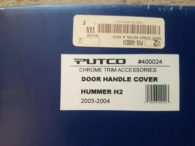 Putco 2003-2004 Hummer H2 Cromo Manija Puerta Cala Kit 400024 Foto 1 de 2