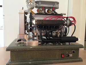 miniature gas engine v8