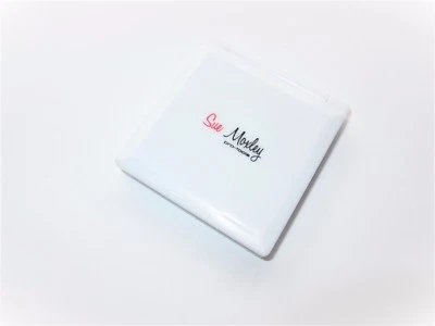 COMPACT COSMETIC MIRROR in a WHITE FINISH from "PRO-TOOLS" by SUE MOXLEY - Image 1 of 4