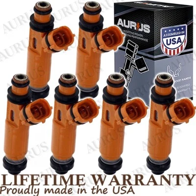 Inyectores de combustible X6 OEM AURUS NUEVOS para 1999 2000 2001 Mitsubishi Montero Sport 3,5 L Foto 1 de 4