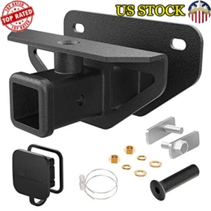 2" Rear Trailer Hitch Receiver Class 3 Tow Towing Kit Alloy Steel Powder Coated - Picture 1 of 6