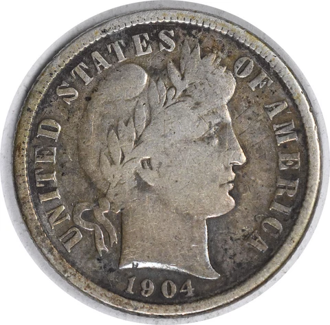 1904-S Barber Silver Dime F Uncertified #140 Cover