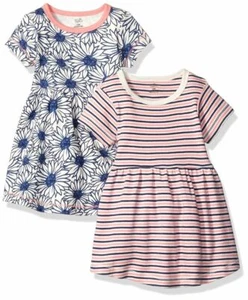 Touched by Nature Baby Organic Cotton Dress, 2-Pack, Daisy - Picture 1 of 2
