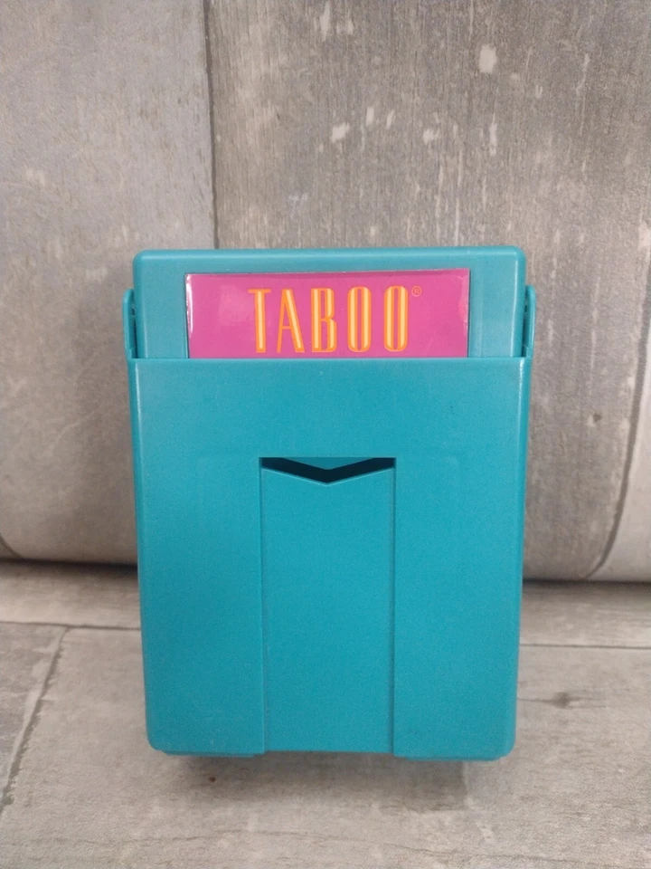 Vintage 1989 TABOO Game Replacement Pieces Parts Teal CARD HOLDER - Image 1 of 3