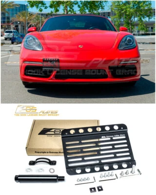 Placa EOS para Porsche 718 Boxster 17-Up SIN PDC gancho de remolque delantero soporte de licencia Foto 1 de 4