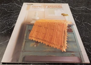 FOLLETO DE PATRÓN DE CROCHET CC9 LEISURE ARTS 2009, CABAÑA CONTEMPORÁNEA AFGANA - Imagen 1 de 5