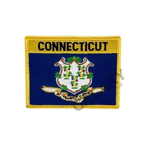 Connecticut State Patch / Connecticut Flagge / Bügelbild - Bild 1 von 1