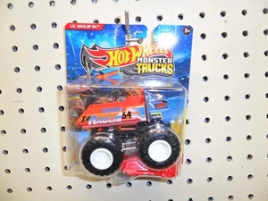 Hot Wheels Monster Trucks blue LIL Haulin 64 with free re-crushable car - Picture 1 of 3