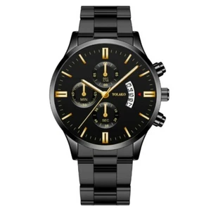 Men's Quartz Wristwatch Fashion with Stainless Steel Band - Picture 1 of 4