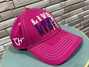 Cowgirl Hardware girls Live love ride cap pink adjustable equestrian horses - Picture 1 of 5