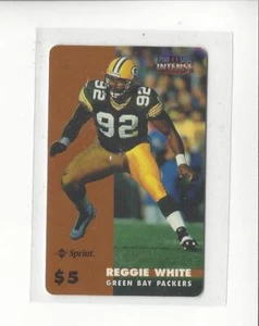 1996 Pro Line Intense Phone Cards $5 #3 Reggie White Packers - Picture 1 of 1
