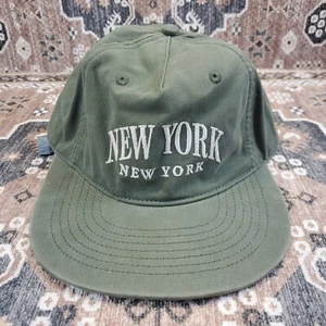 Abercrobie & Fitch New York Hat Green Adjustable Strap One Size Back Cap - Picture 1 of 10