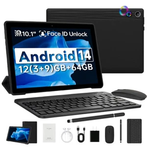 Tablet 10. Tablet 1 pollice Android 14 octa-core, 12 GB + 64 GB con tastiera/mouse - Foto 1 di 8