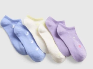 Kids Space No Show Socks (3-Pack) Gap Kids Med Shoe Size 13-2 NWT Free Shipping  - Picture 1 of 4