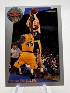 1992-93 FLEER SHARP SHOOTER CHRIS MULLIN ~ #17 WARRIORS RING IT UP - Picture 1 of 2